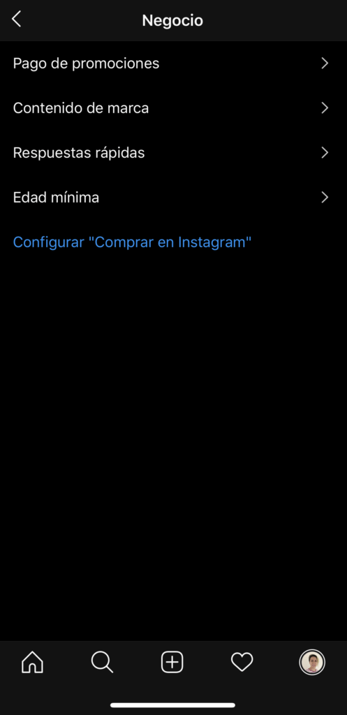 Configurar Compras en Instagram